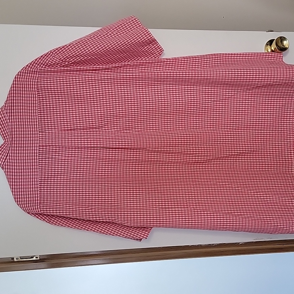 U.S. Polo Assn. Red and White Checkered Button Down Shirt , NEW , SIZE 3 XLT - Picture 5 of 5